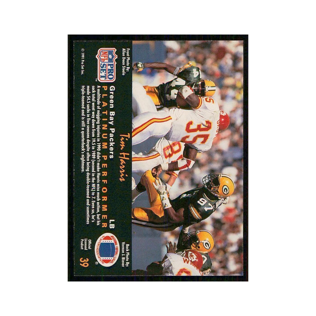 1991 Pro Set Platinum Tim Harris Packers #39