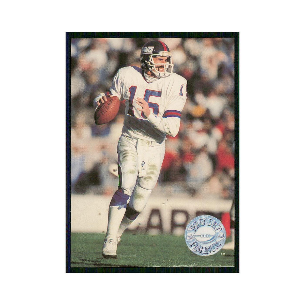 1991 Pro Set Platinum Jeff Hostetler Giants #79