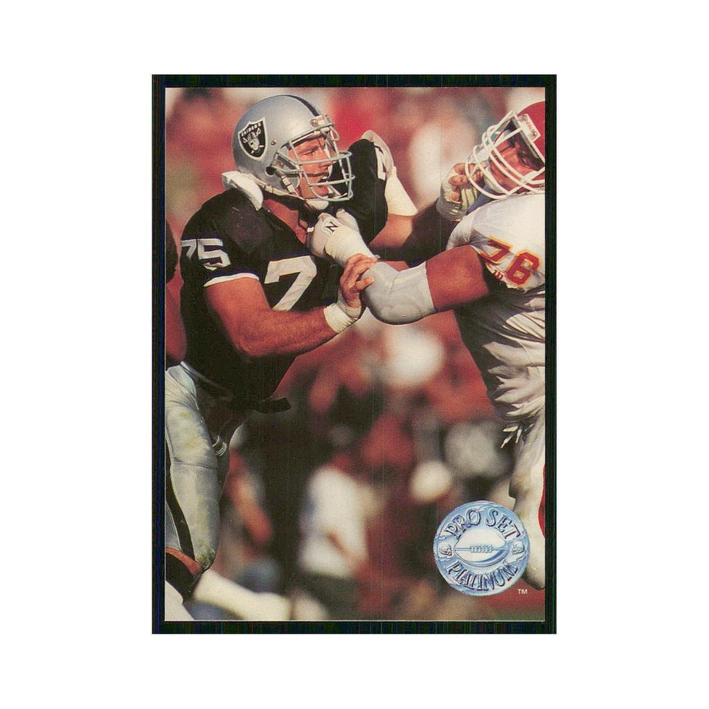 1991 Pro Set Platinum Howie Long Los Angeles Raiders #54