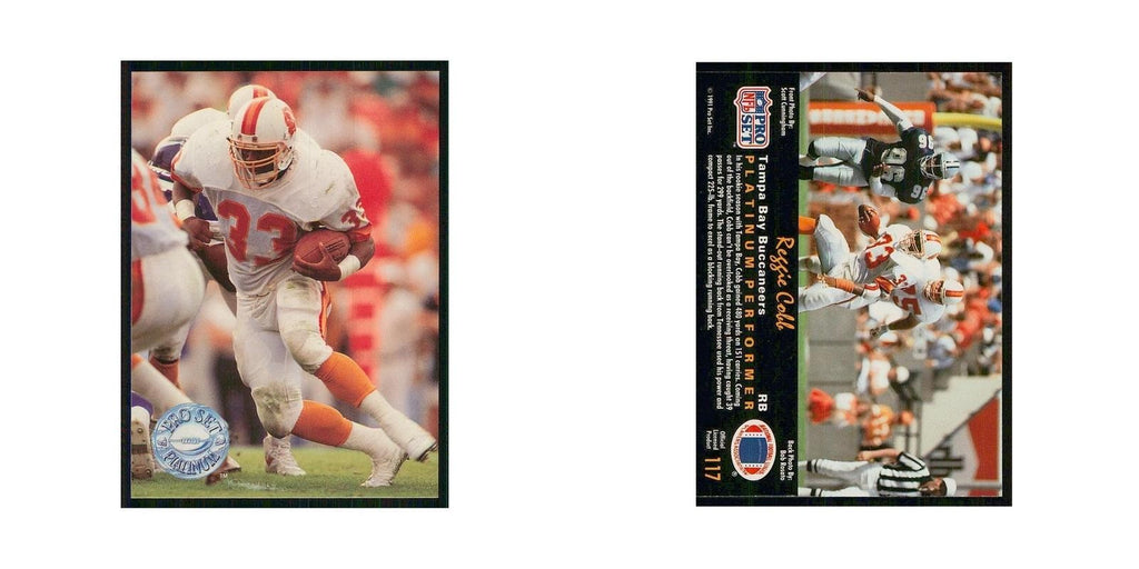 1991 Pro Set Platinum Reggiie Cobb Buccaneers #117