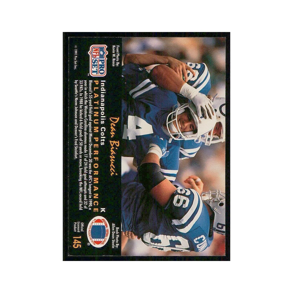 1991 Pro Set Platinum Dean Biasucci Colts #145