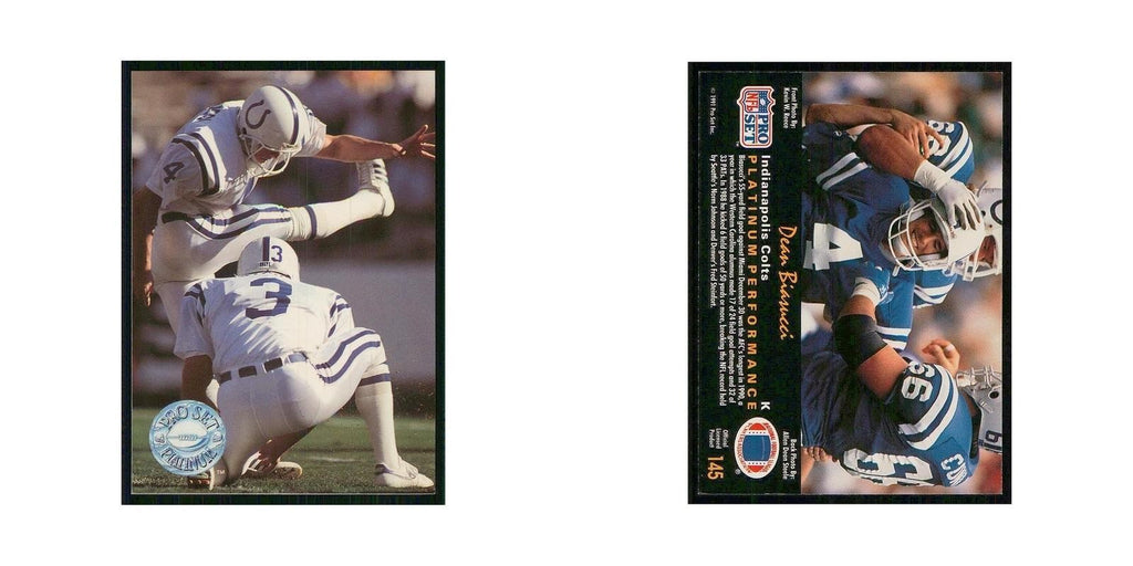 1991 Pro Set Platinum Dean Biasucci Colts #145