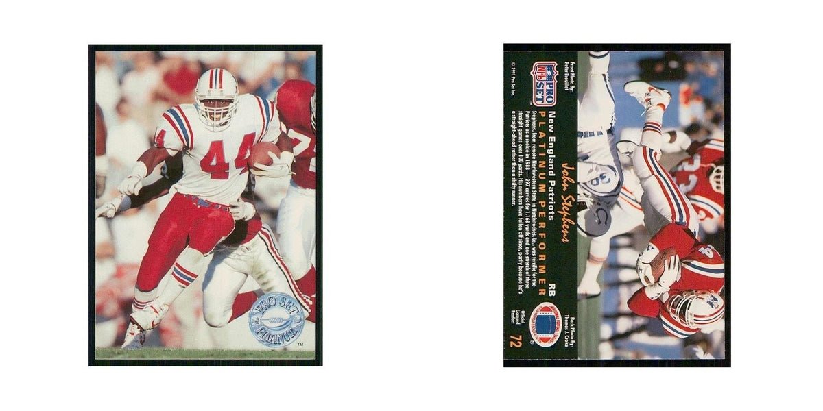 1991 Pro Set Platinum John Stephens Patriots #72