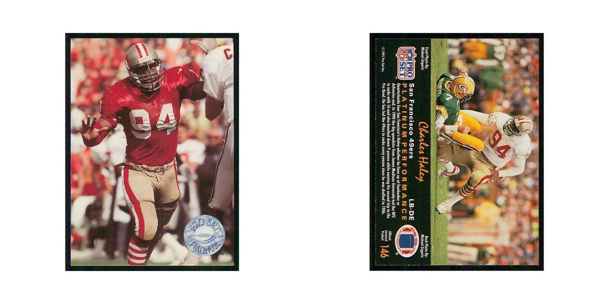 1991 Pro Set Platinum Charles Haley 49ers #146