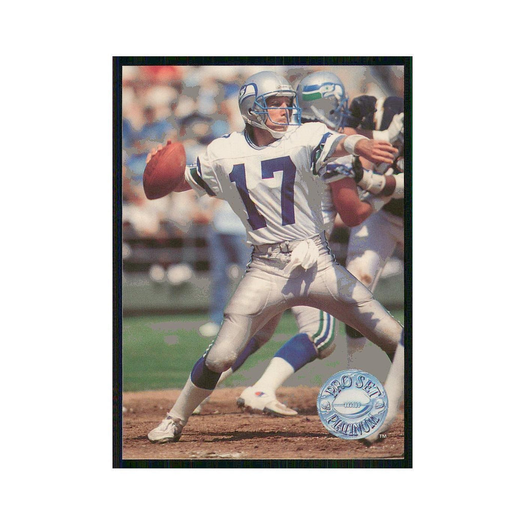 1991 Pro Set Platinum Dave Krieg Seahawks #112