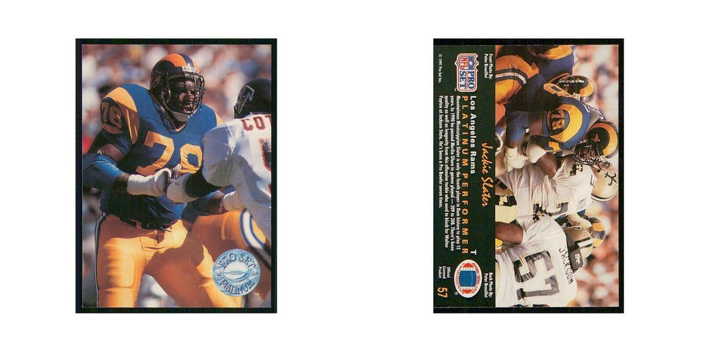 1991 Pro Set Platinum Jackie Slater Rams #57
