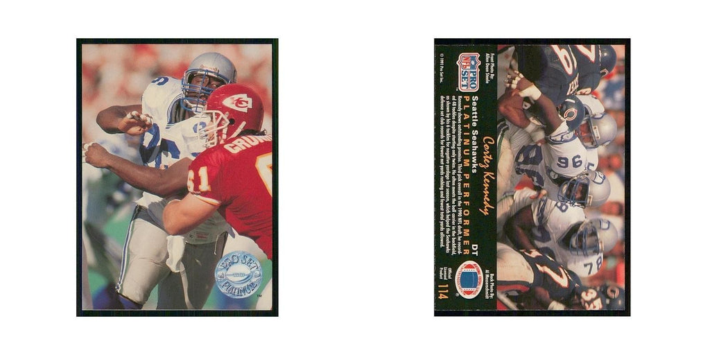 1991 Pro Set Platinum Cortez Kennedy Seahawks #114