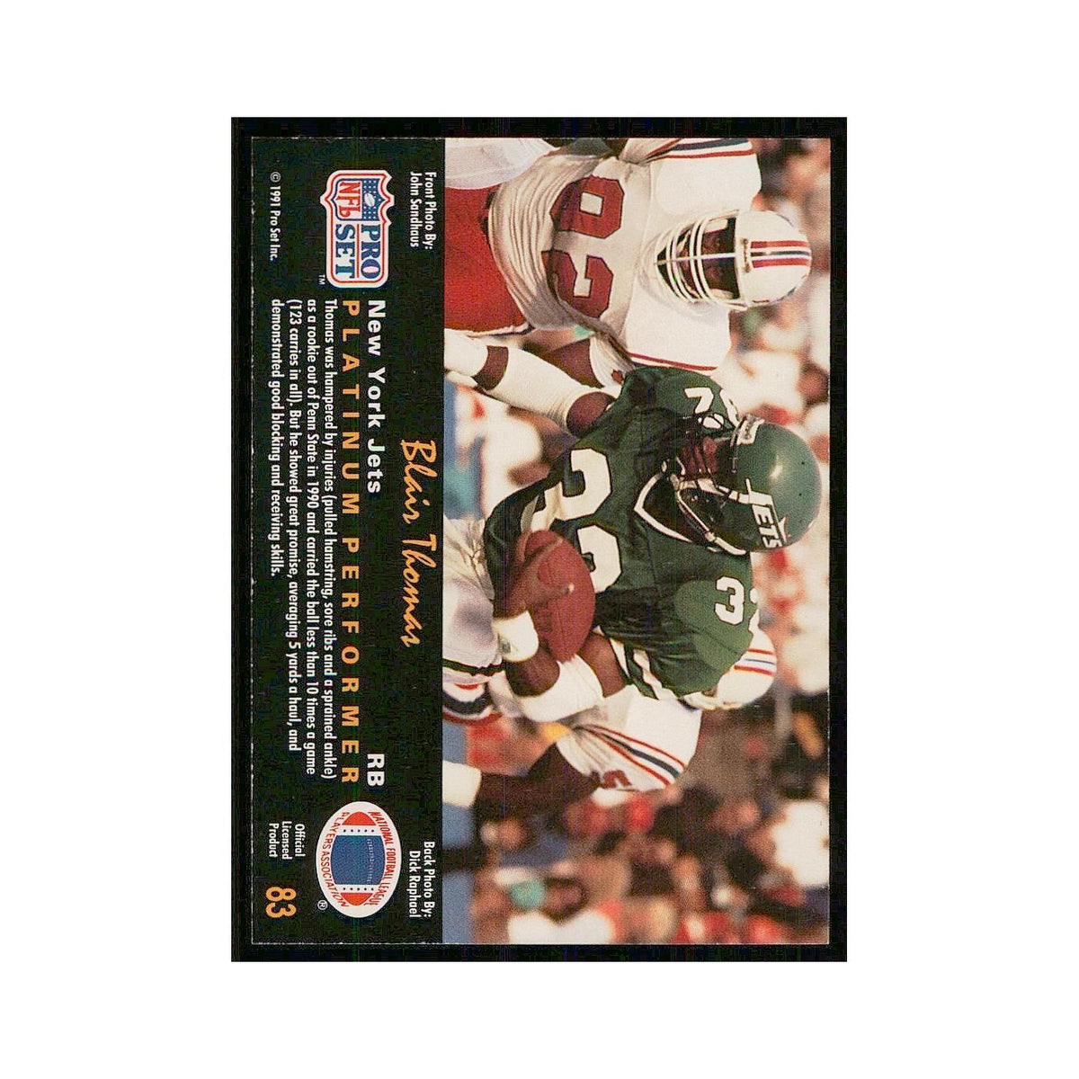 1991 Pro Set Platinum Derrick Thomas Chiefs #3
