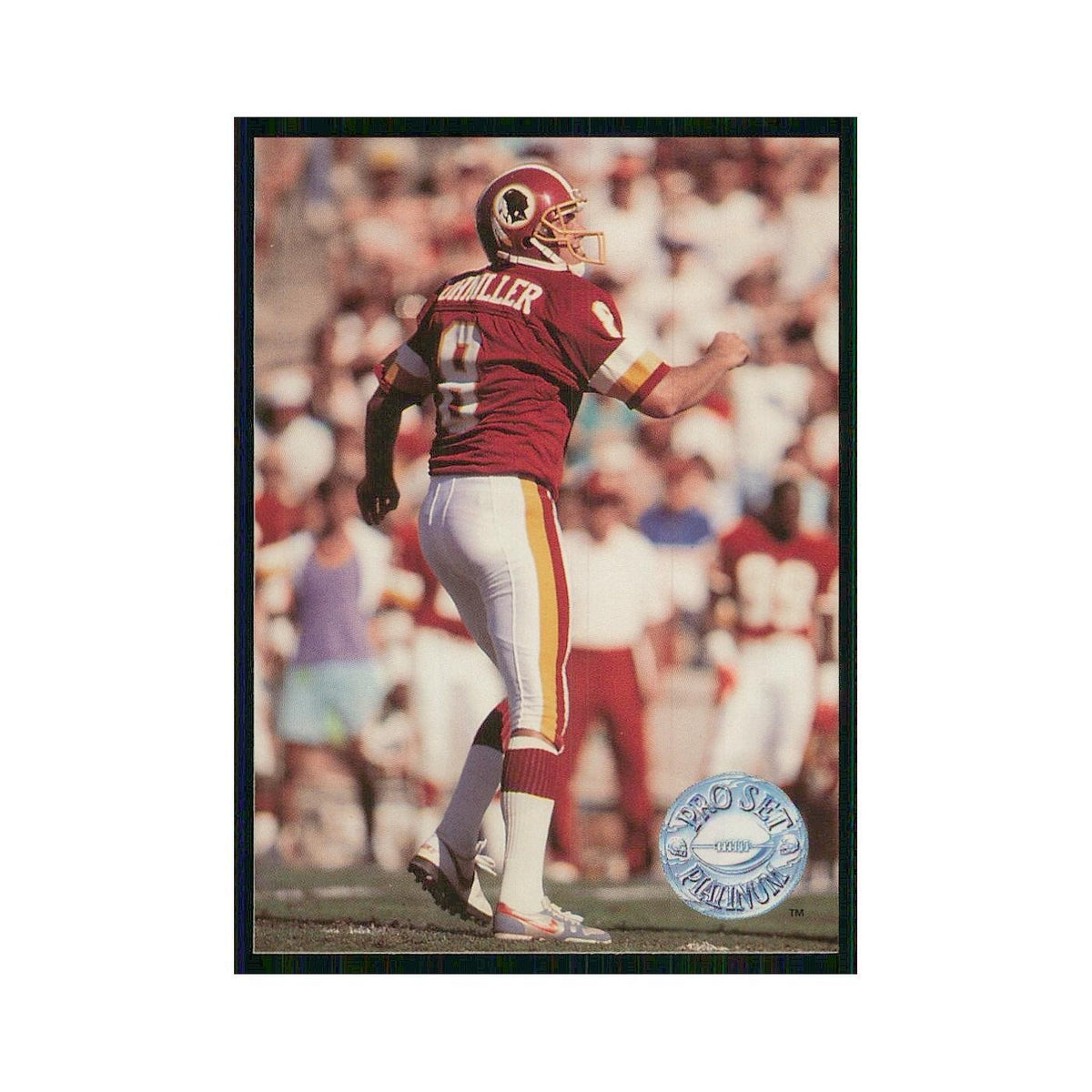 1991 Pro Set Platinum Chip Lohmiller Redskins #129
