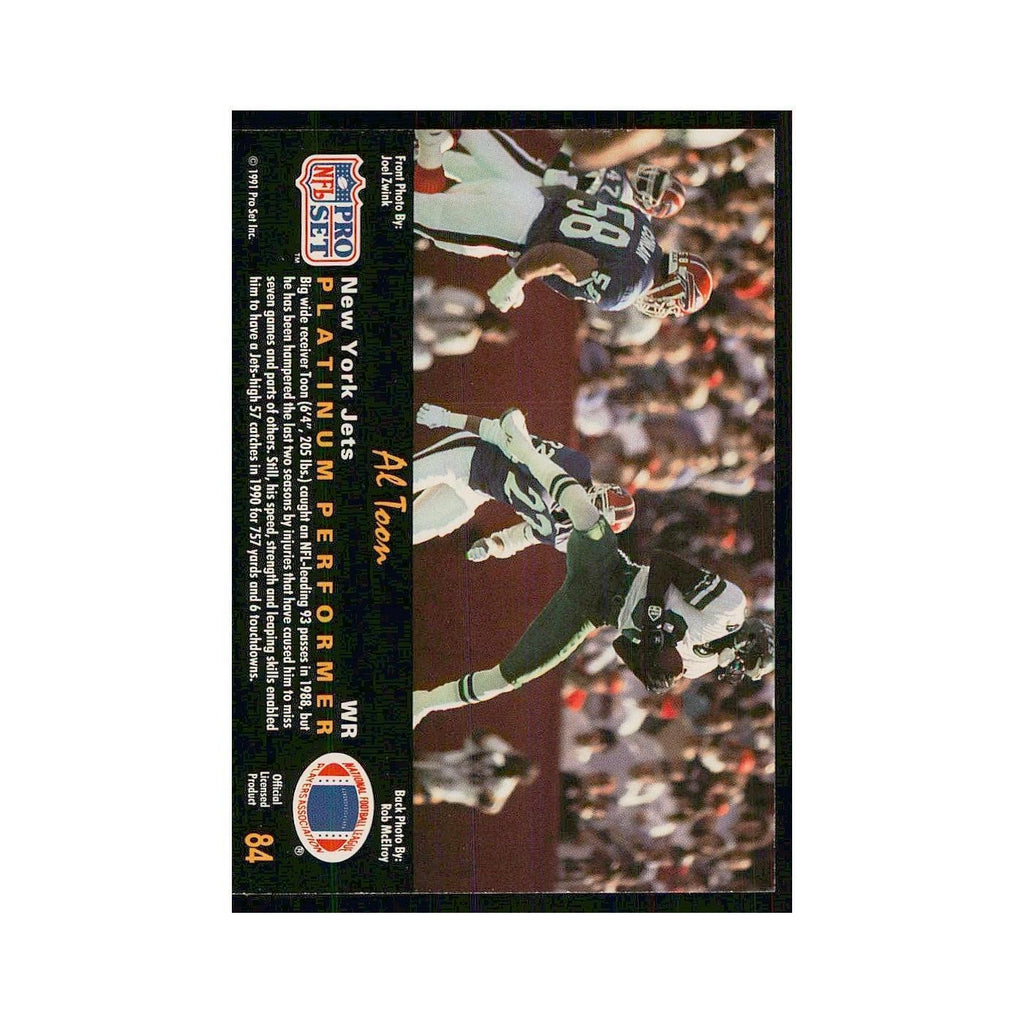 1991 Pro Set Platinum Al Toon Jets #84