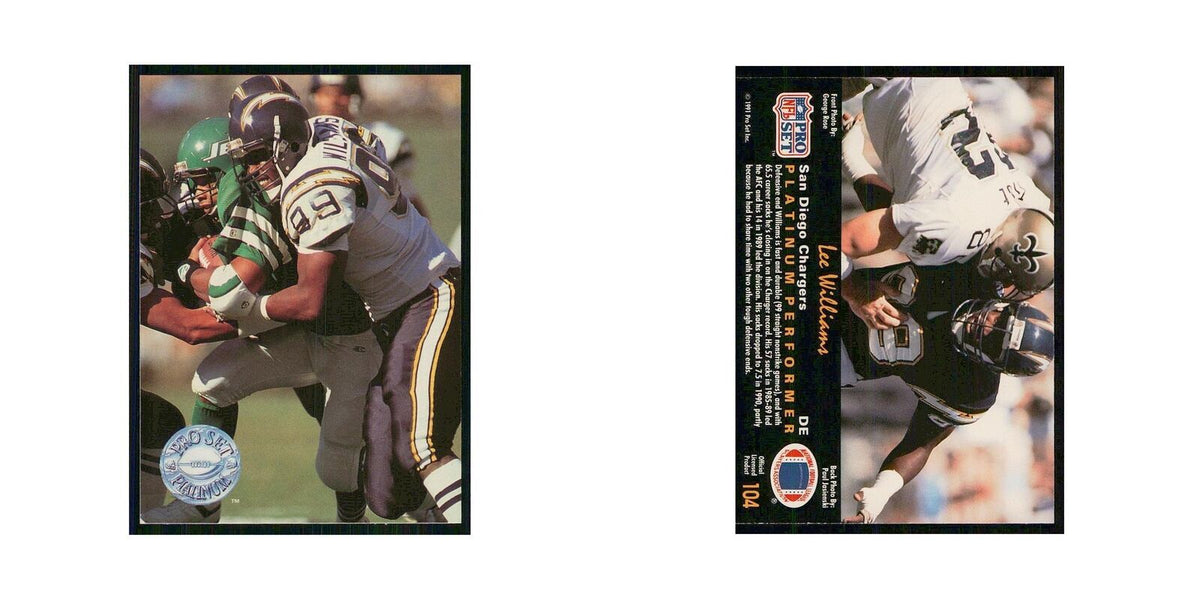 1991 Pro Set Platinum Lee Williams San Diego Chargers #104