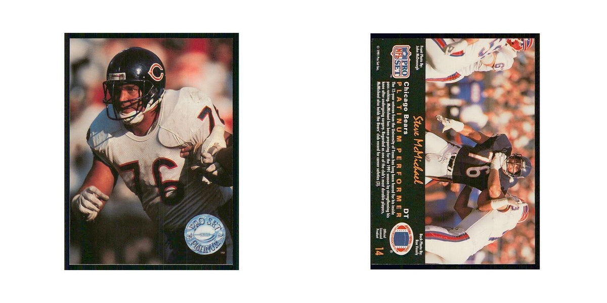 1991 Pro Set Platinum Steve McMichael Bears #14