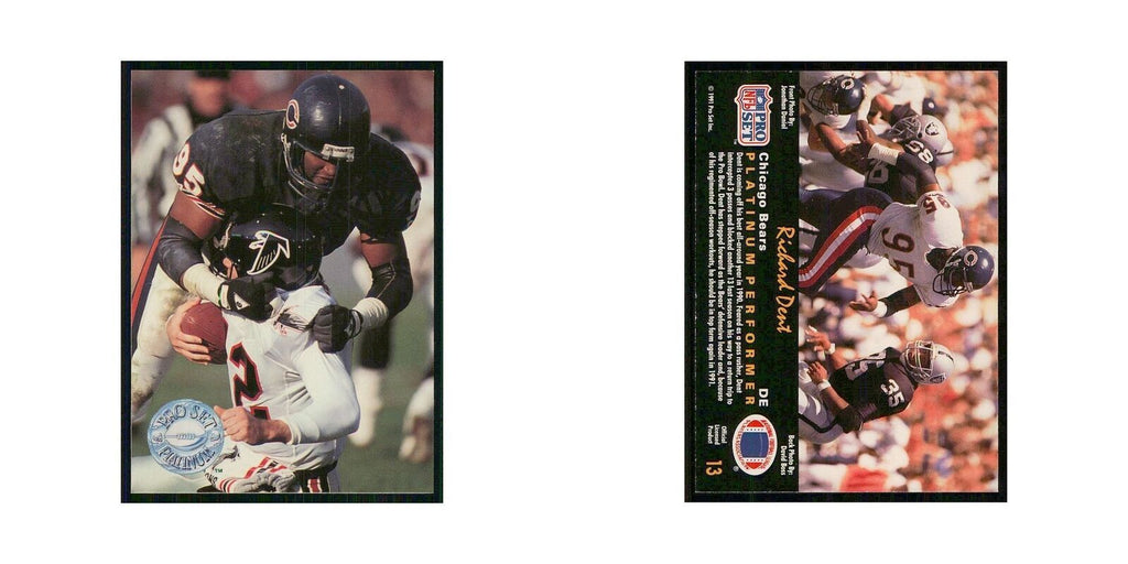 1991 Pro Set Platinum Richard Dent Bears #13