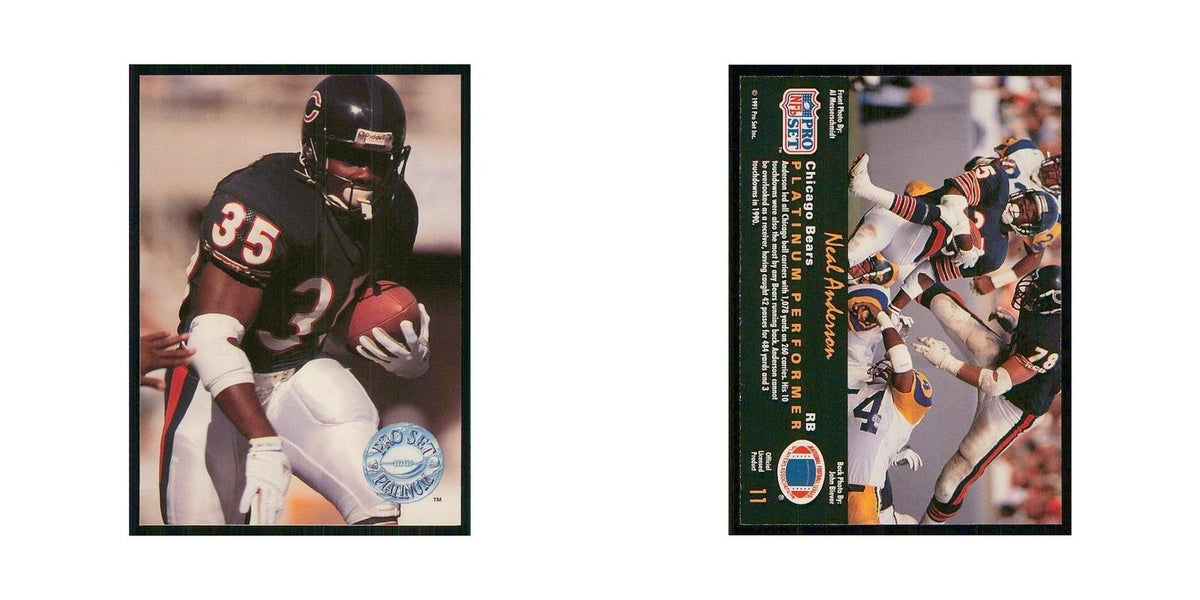 1991 Pro Set Platinum Neal Anderson Bears #11