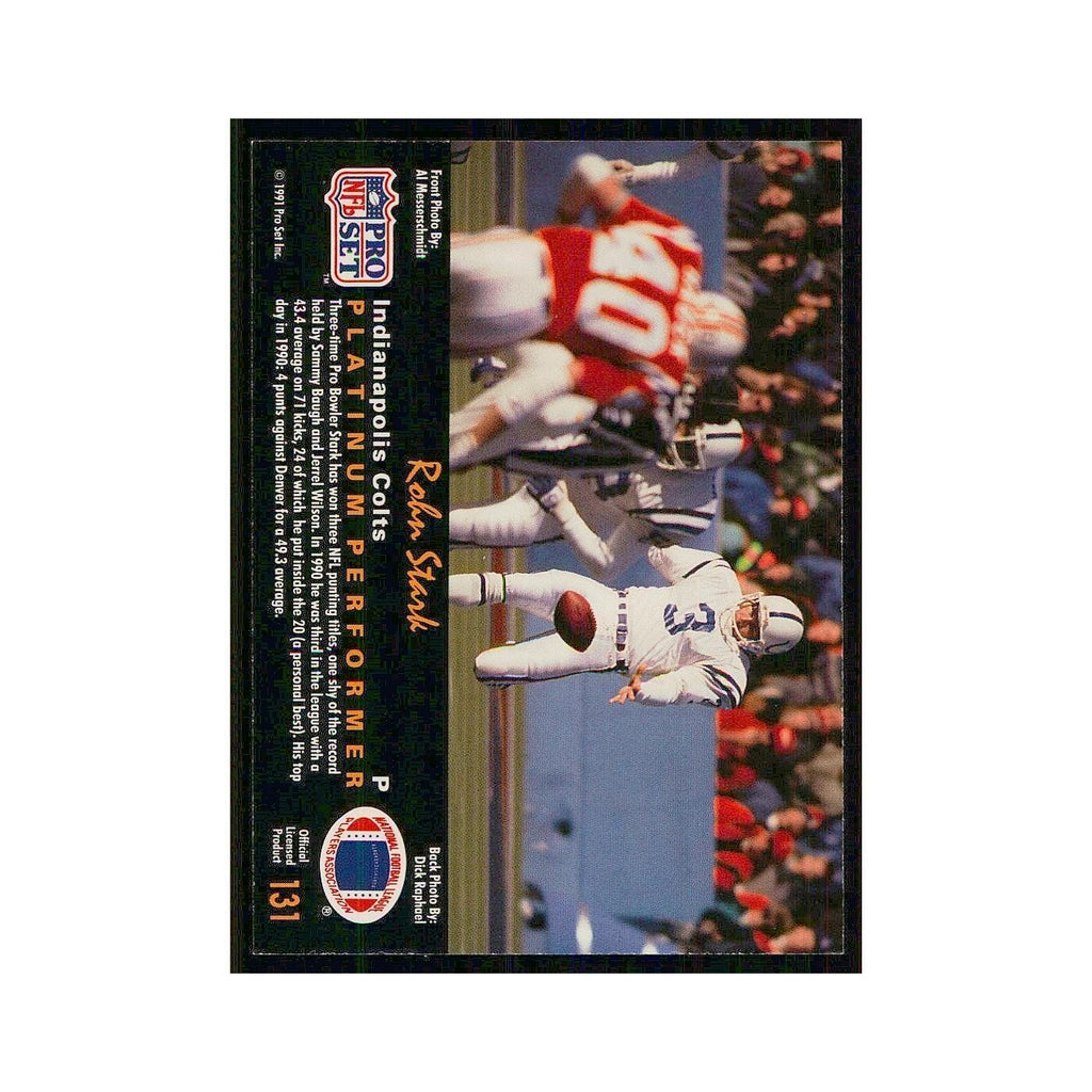 1991 Pro Set Platinum Rohn Stark Colts #131