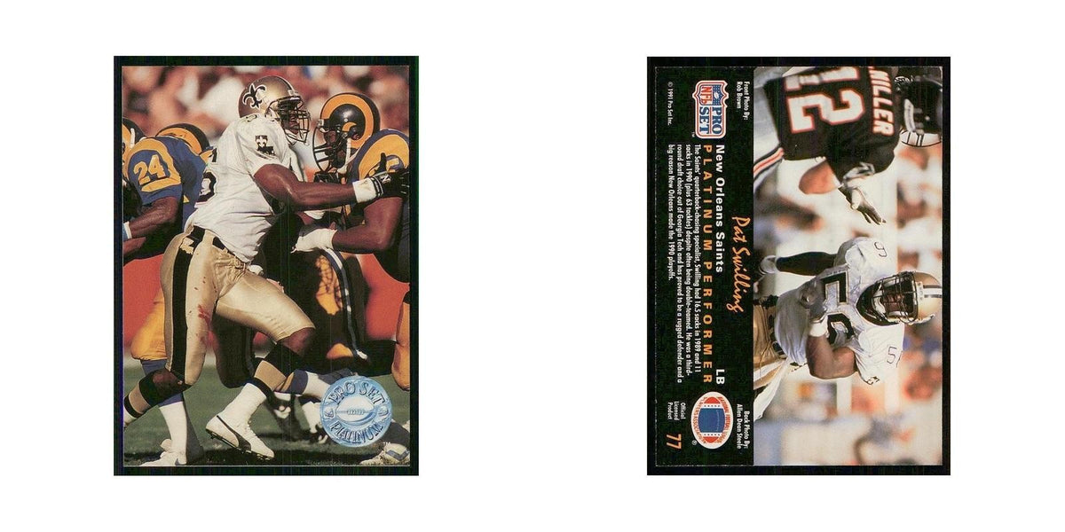 1991 Pro Set Platinum Pat Swilling Saints #77