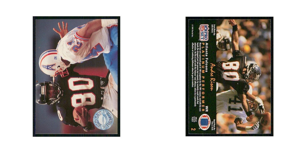 1991 Pro Set Platinum Andre Rison Falcons #2