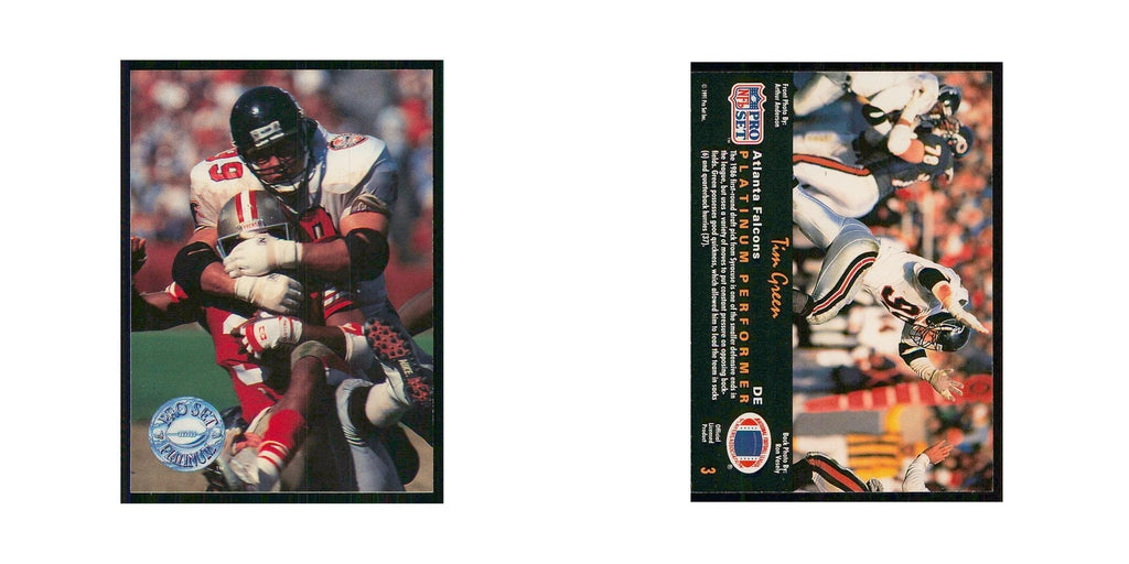 1991 Pro Set Platinum Tim Green Falcons #3