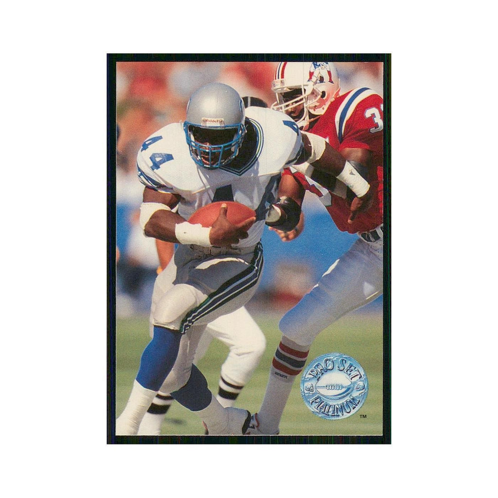 1991 Pro Set Platinum Derrick Fenner Seahawks #115