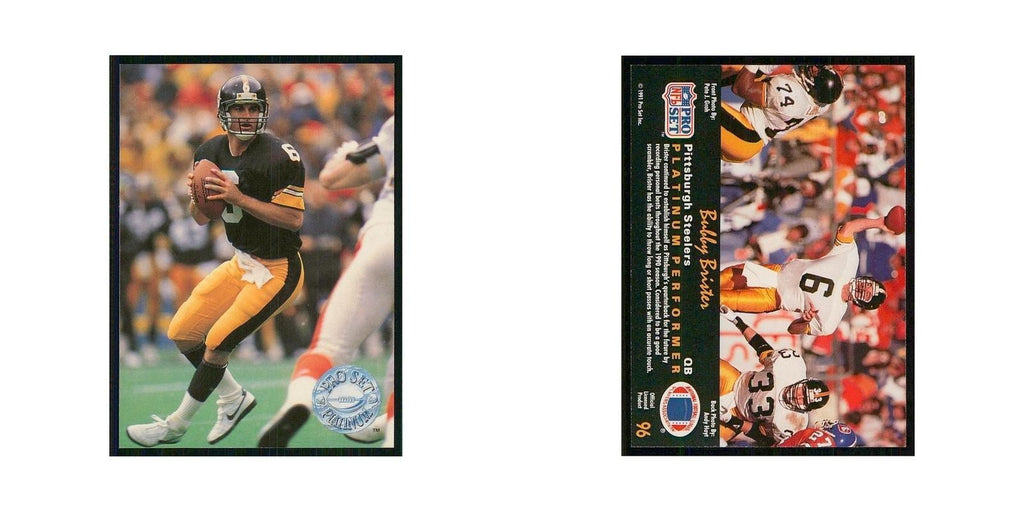 1991 Pro Set Platinum Bubby Brister Steelers #96