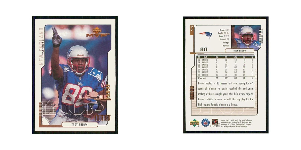 2000 Upper Deck MVP Troy Brown Patriots #99