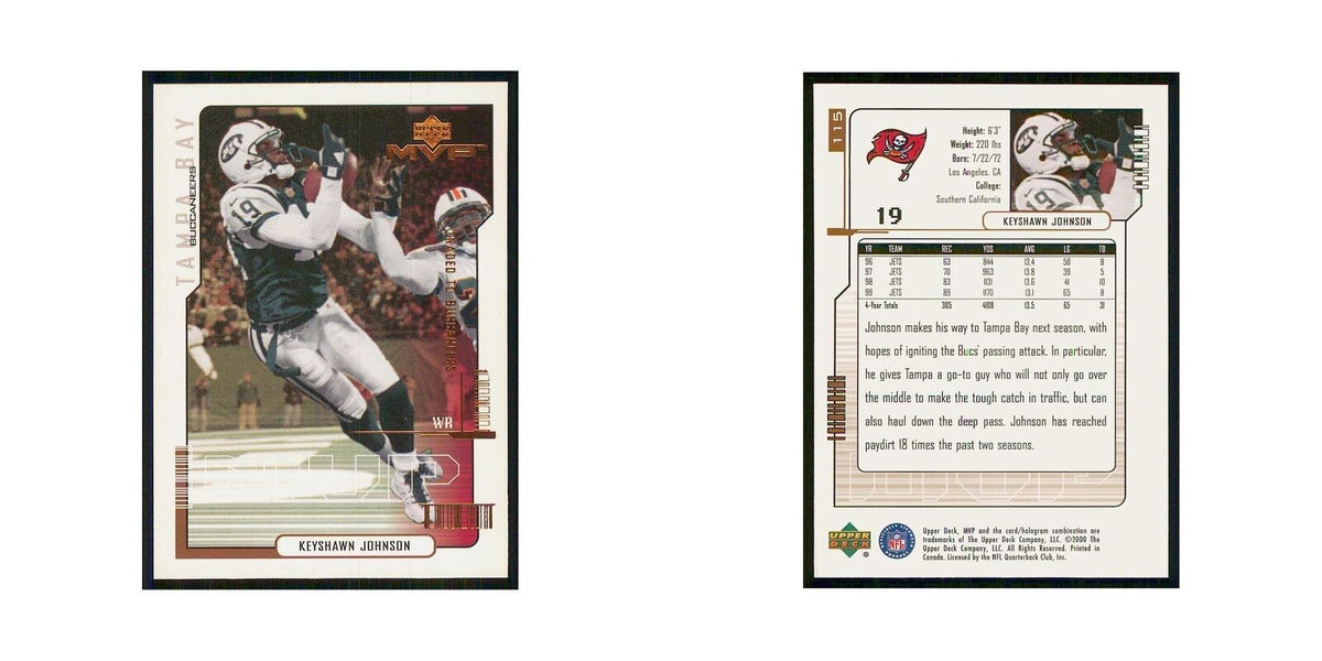 2000 Upper Deck MVP Keyshawn Johnson Buccaneers #115