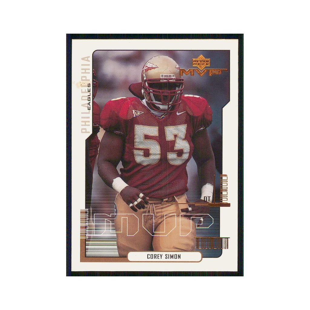 2000 Upper Deck MVP Corey Simon RC Eagles #194