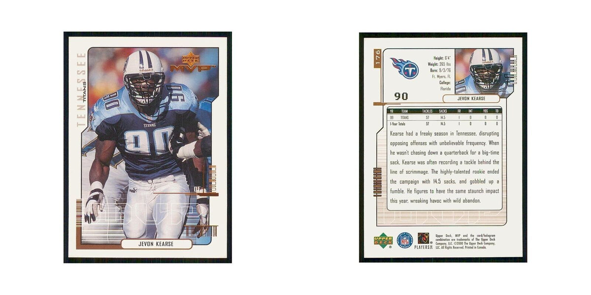 2000 Upper Deck MVP Jevon Kearse Titans #176