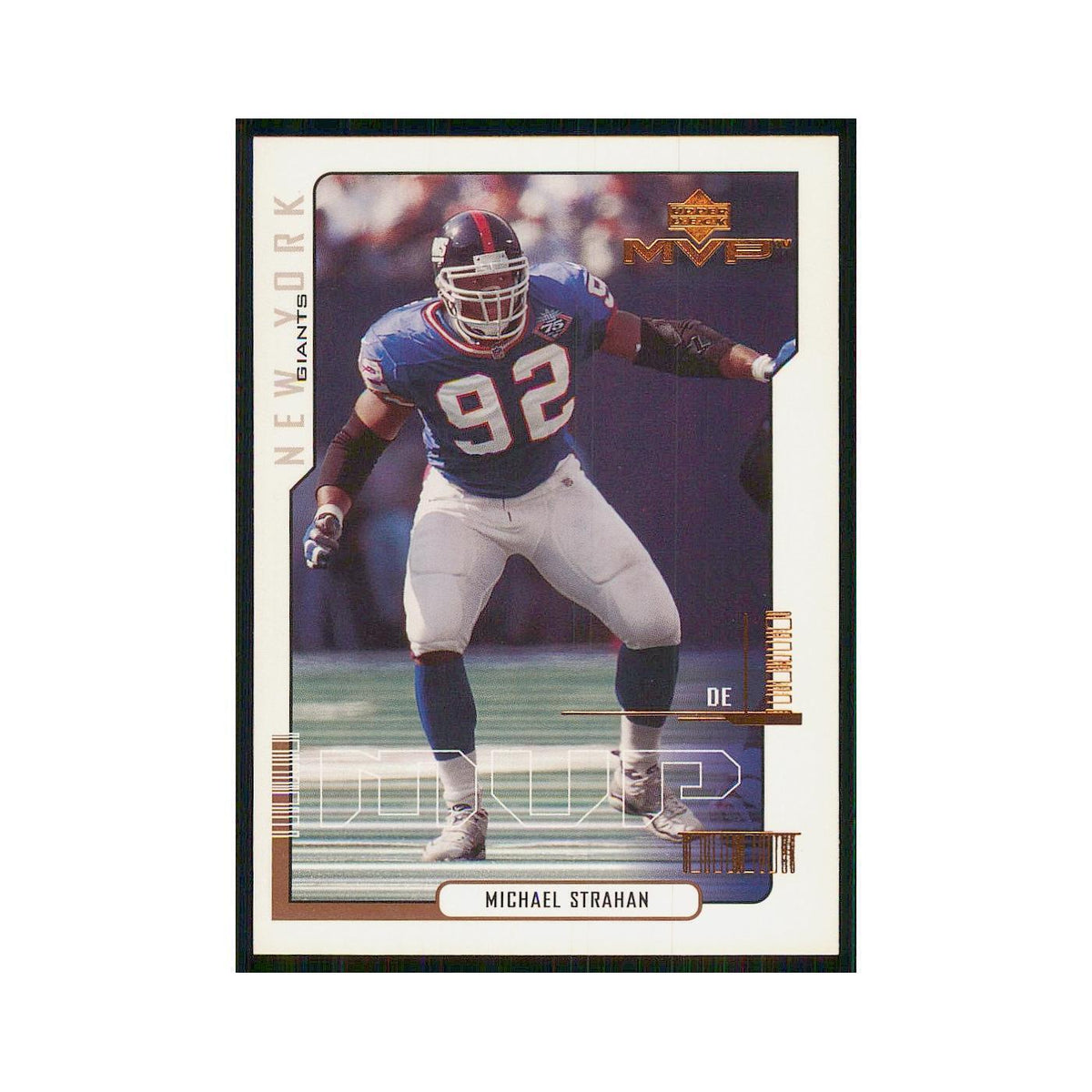 2000 Upper Deck MVP Michael Strahan Giants #112