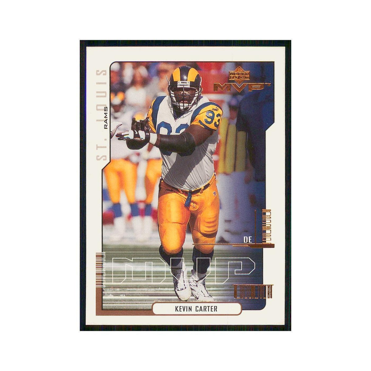 2000 Upper Deck MVP Kevin Carter St. Louis Rams #142