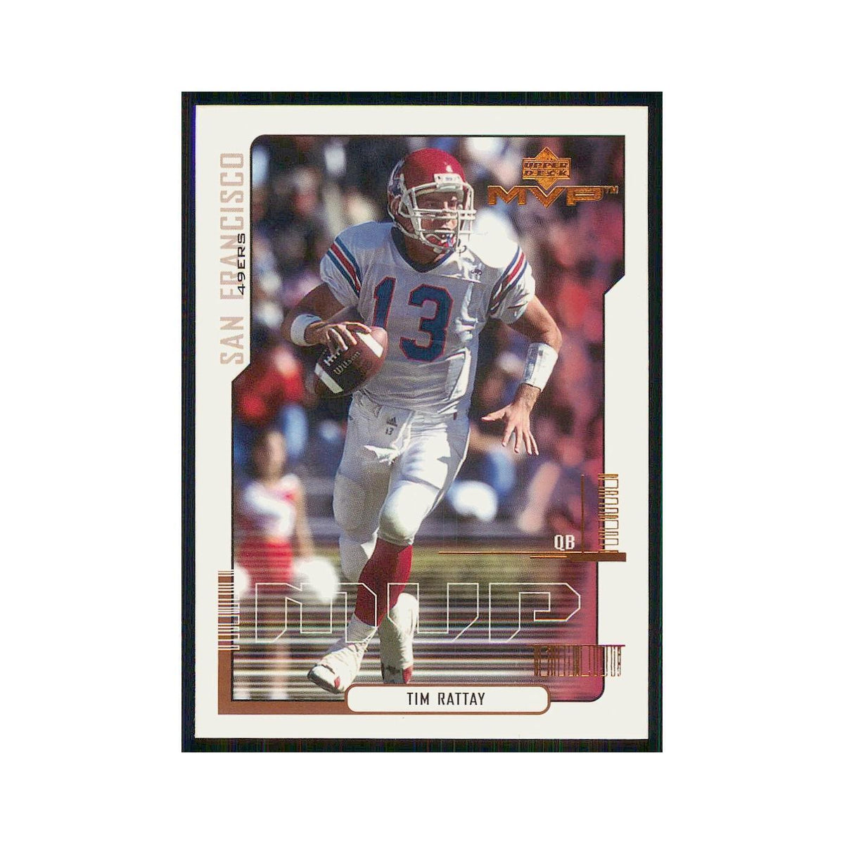 2000 Upper Deck MVP Tim Rattay RC 49ers #198