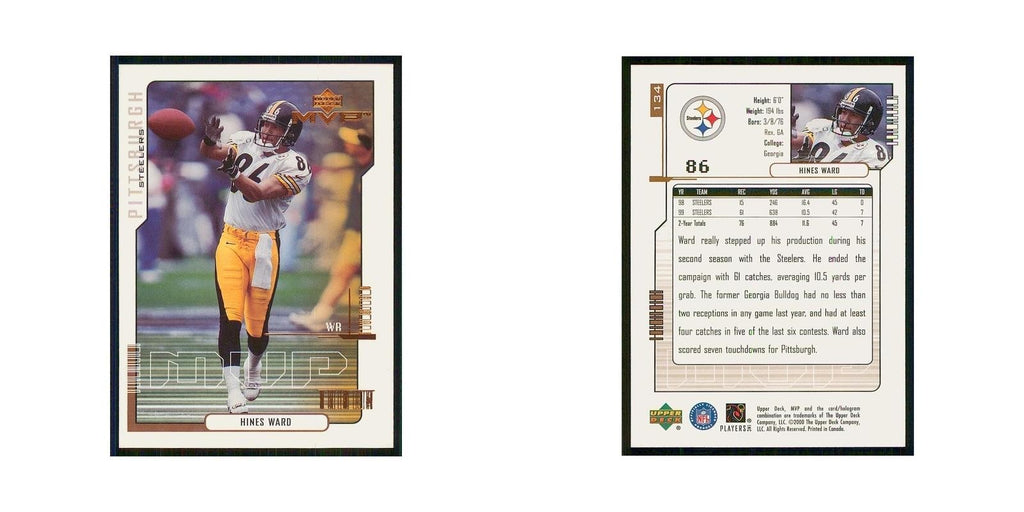 2000 Upper Deck MVP Hines Ward Steelers #134