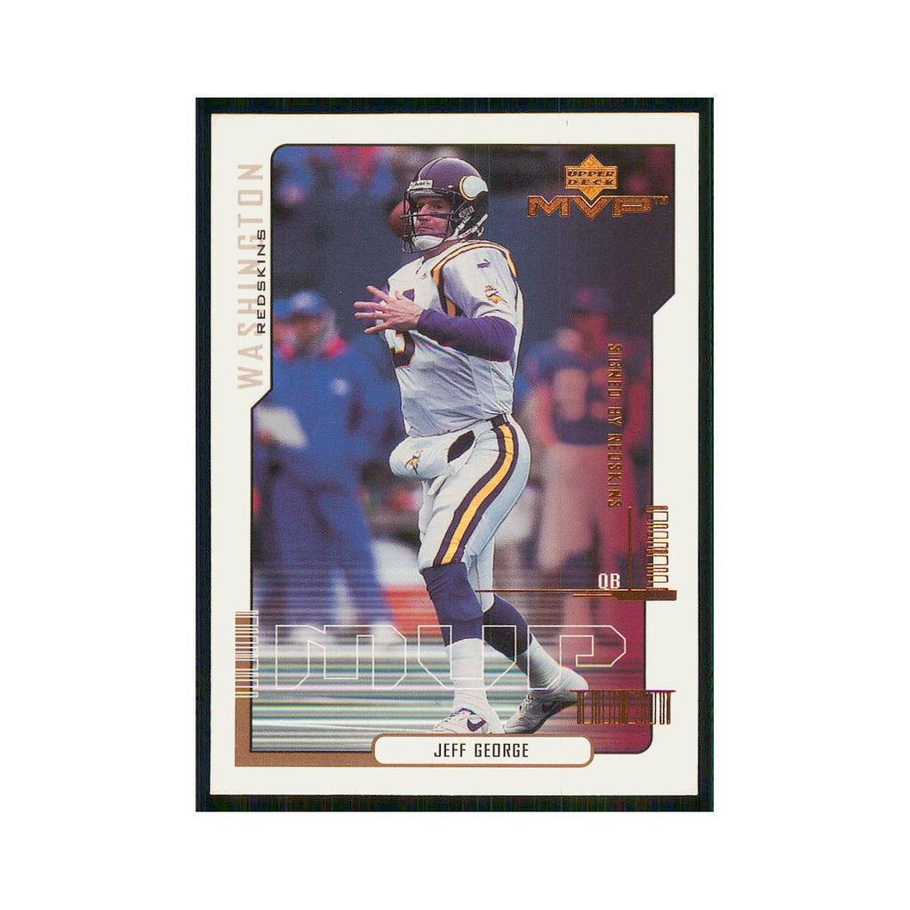 2000 Upper Deck MVP Jeff George Redskins #92