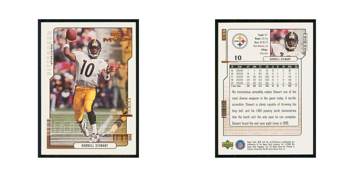 2000 Upper Deck MVP Kordell Stewart Steelers #135