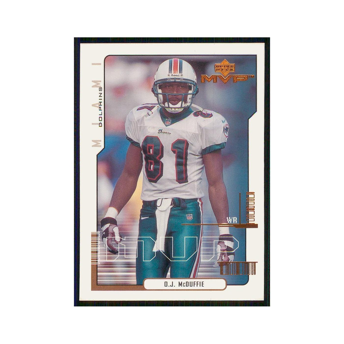 2000 Upper Deck MVP O.J. McDuffie Dolphins #88