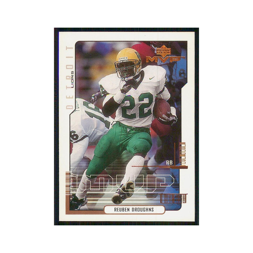 2000 Upper Deck MVP Reuben Droughns RC Lions #204