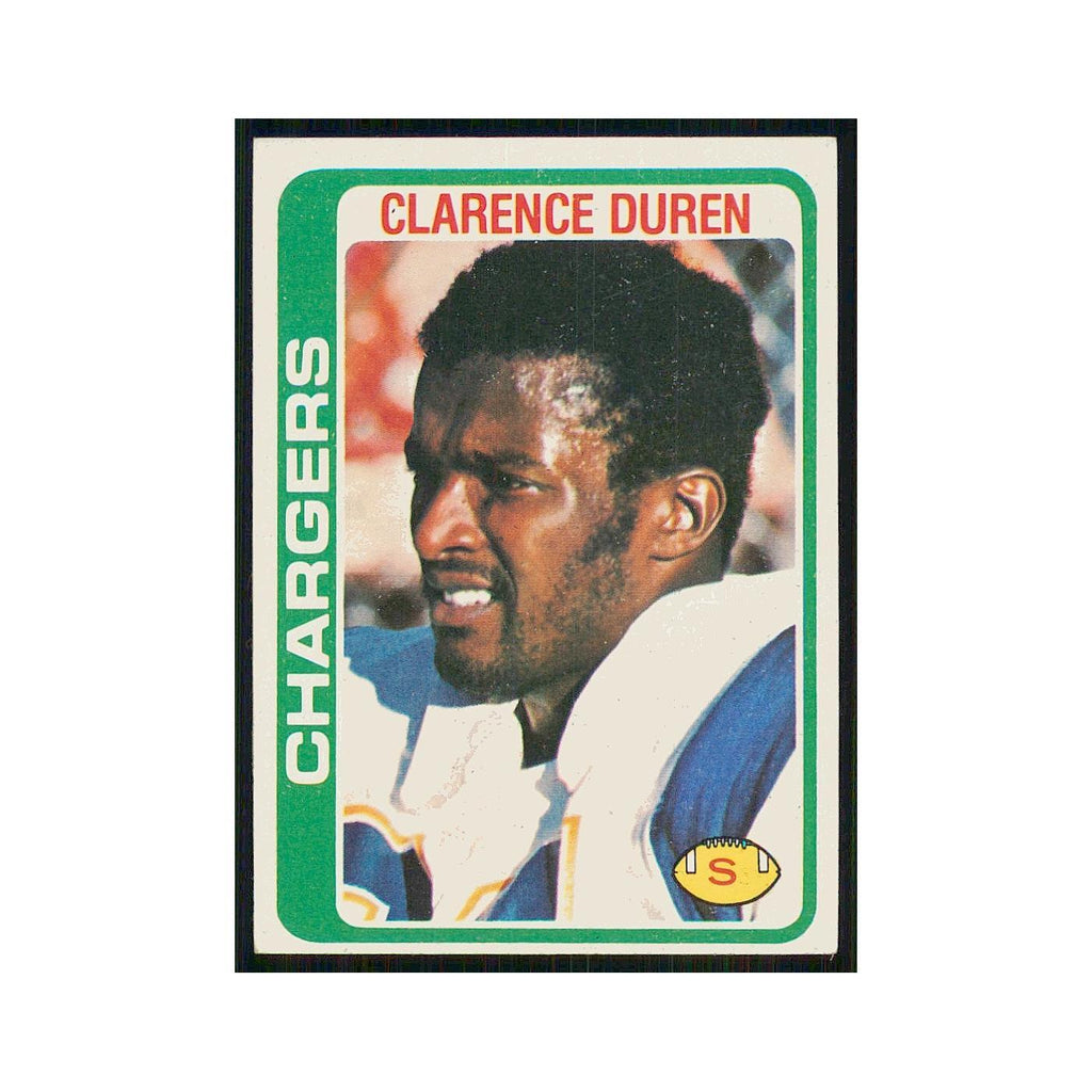 1978 Topps Clarence Duren RC San Diego Chargers #306