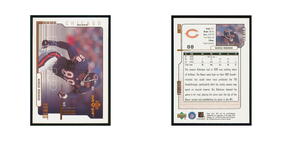 2000 Upper Deck MVP Marcus Robinson Bears #30