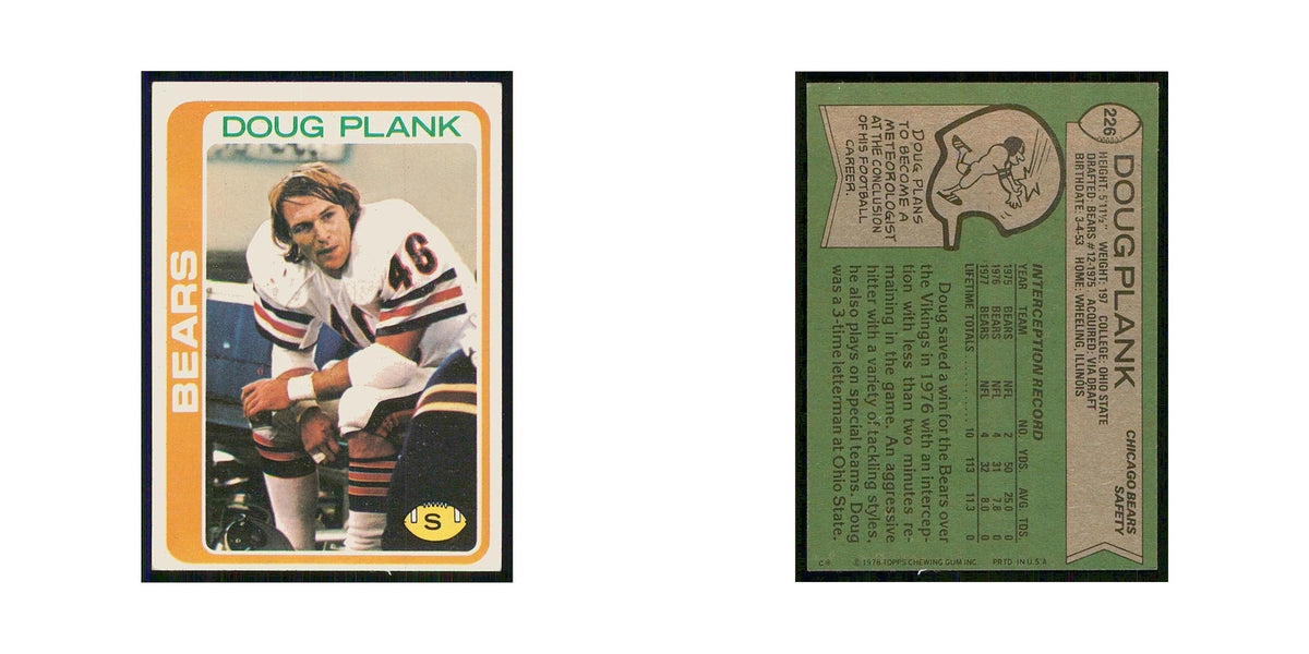 1978 Topps Doug Plank Bears #226