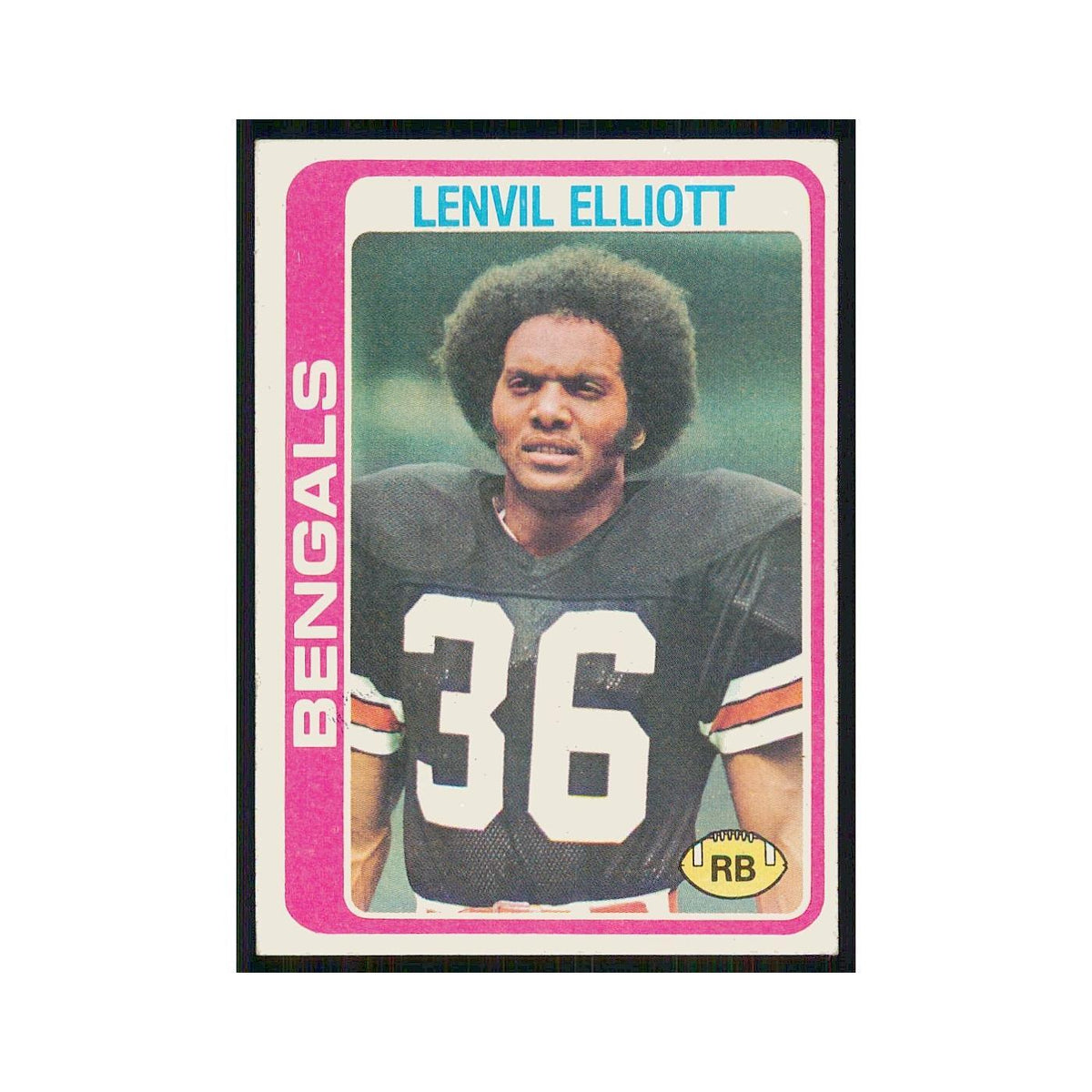 1978 Topps Lenvil Elliott Bengals #309