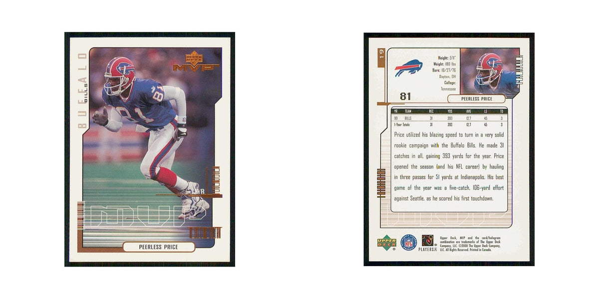 2000 Upper Deck MVP Peerless Price Bills #19