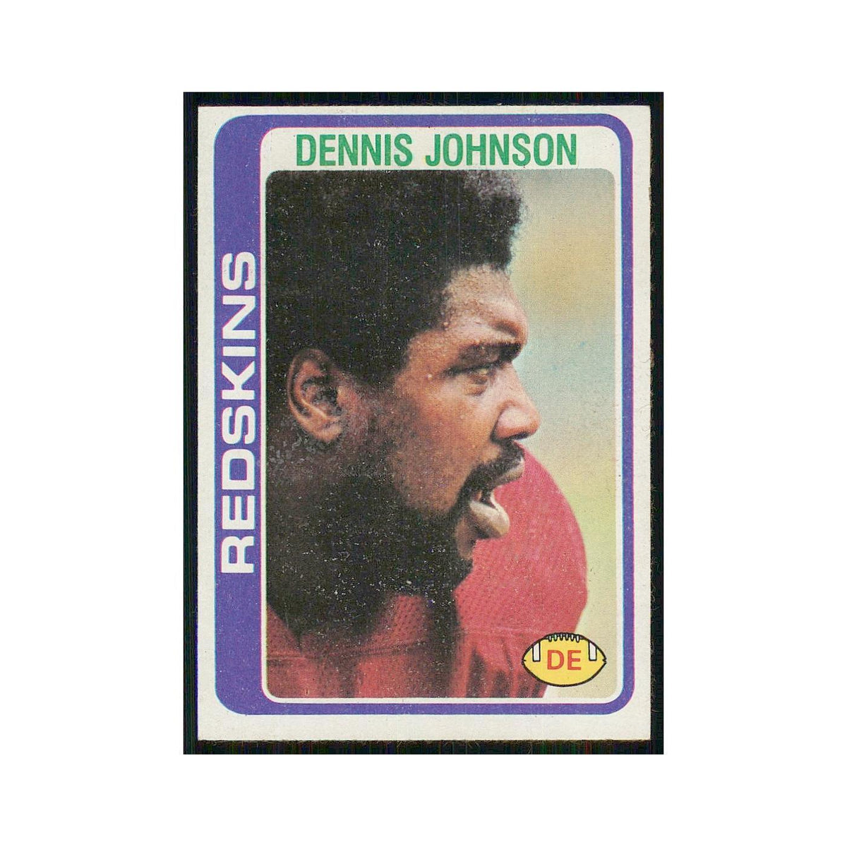 1978 Topps Dennis Johnson Redskins #31