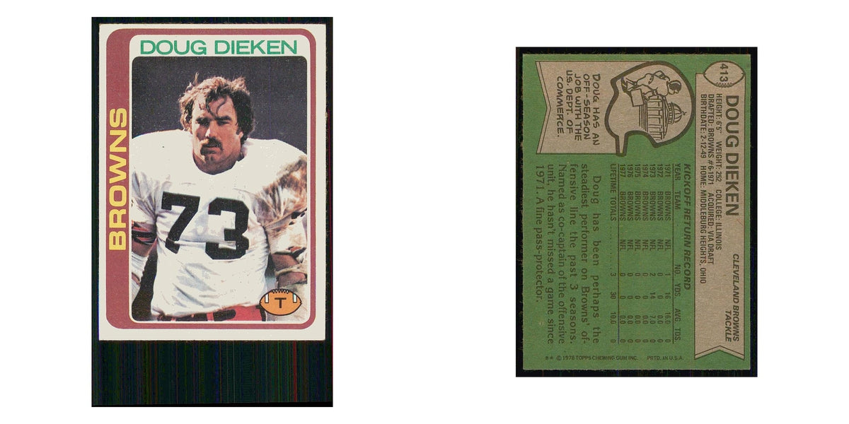1978 Topps Doug Dieken Browns #413
