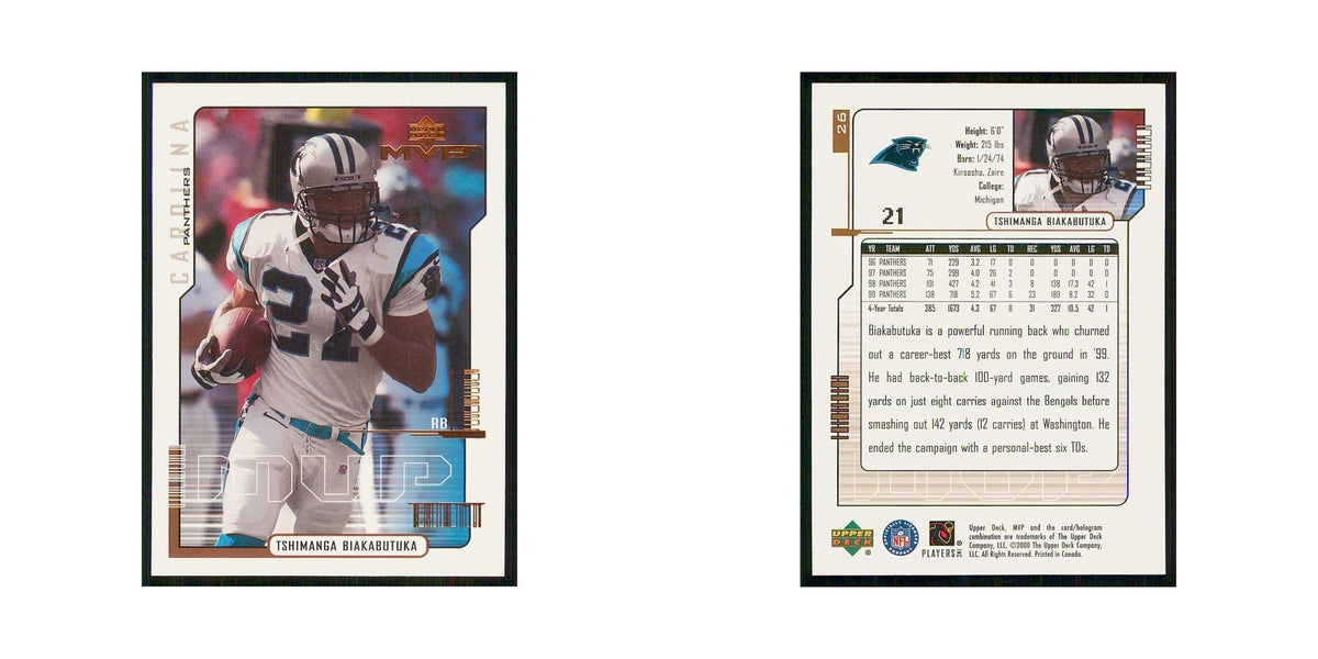 2000 Upper Deck MVP Tim Biakabutuka Panthers #26