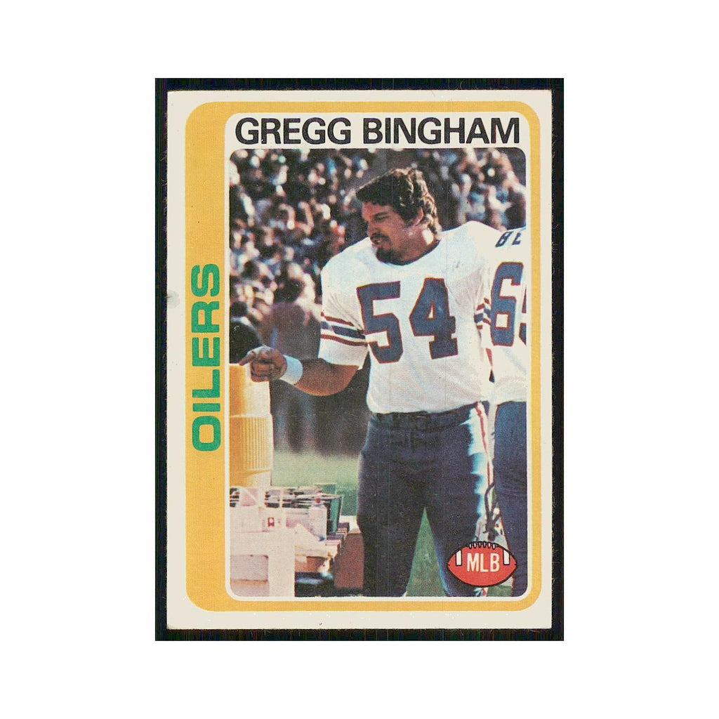 1978 Topps Gregg Bingham Houston Oilers #224