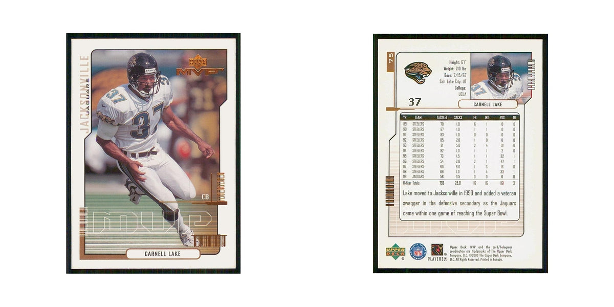 2000 Upper Deck MVP Carnell Lake Jaguars #75