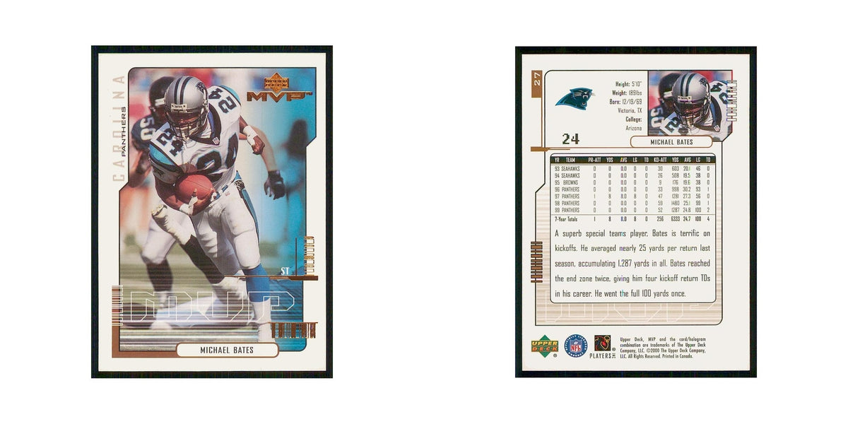 2000 Upper Deck MVP Michael Bates Panthers #27