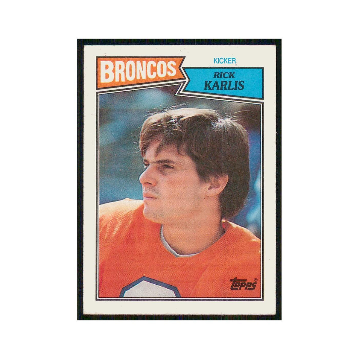 1987 Topps Rich Karlis Broncos #36