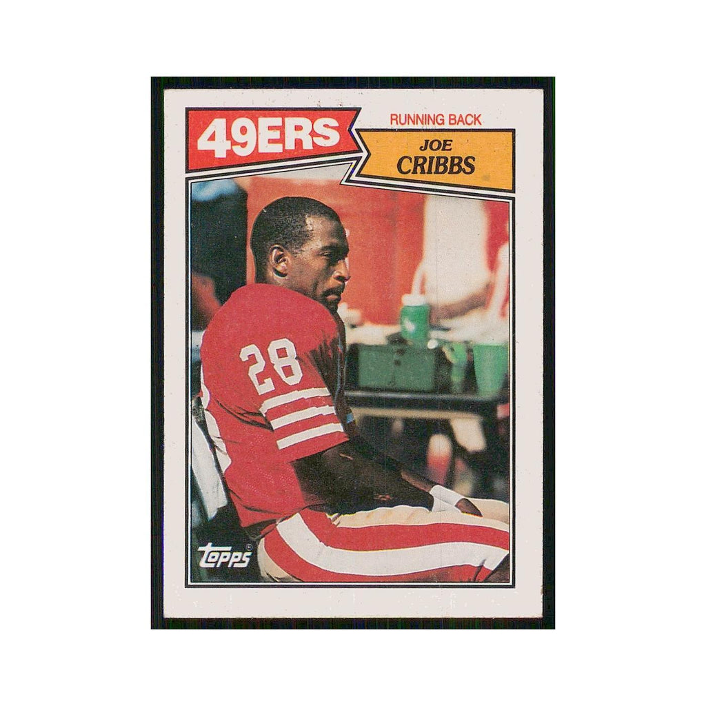 1987 Topps Joe Cribbs 49ers #114