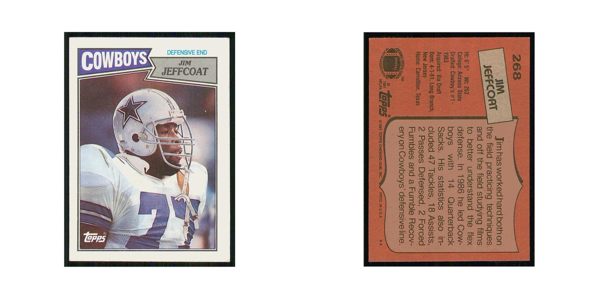 1987 Topps Jim Jeffcoat Cowboys #268